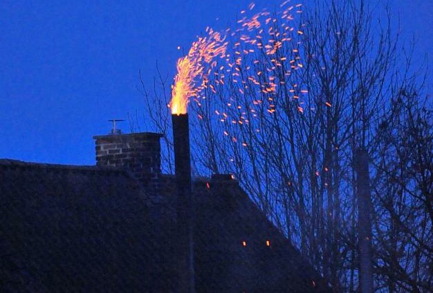 feu de cheminée